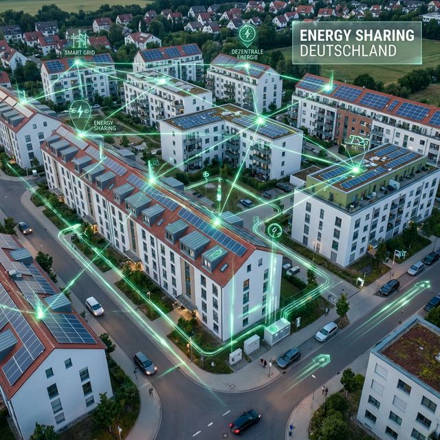 Energy Sharing Quartier — Solarstrom wird gebäudeübergreifend zwischen Mehrfamilienhäusern geteilt